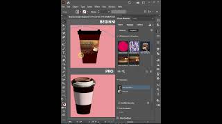 Making a realistic "Coffee Cup" in Adobe Illustrator. #tips #illustrator #3D #vector #graphicdesign
