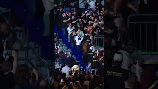 Cody heads into in the fans for this one