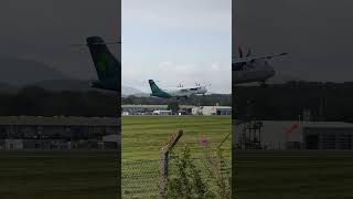 Aer Lingus ATR-72 G-CMMK EDI-BHD  11th Sept #aviation #avgeek #plane #spotting #propeller #takeoff