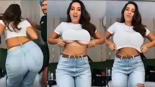 Nora Fatehi Looking H0T Incredible Shaking Dance With Makeup Man At Home