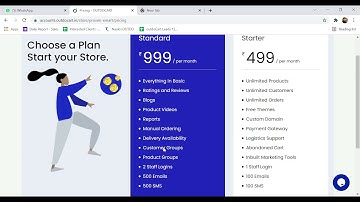 OutDo Cart Demo & Training Video | Starter plan Rs 499/- & Standard plan 999/- (www.outdocart.com)