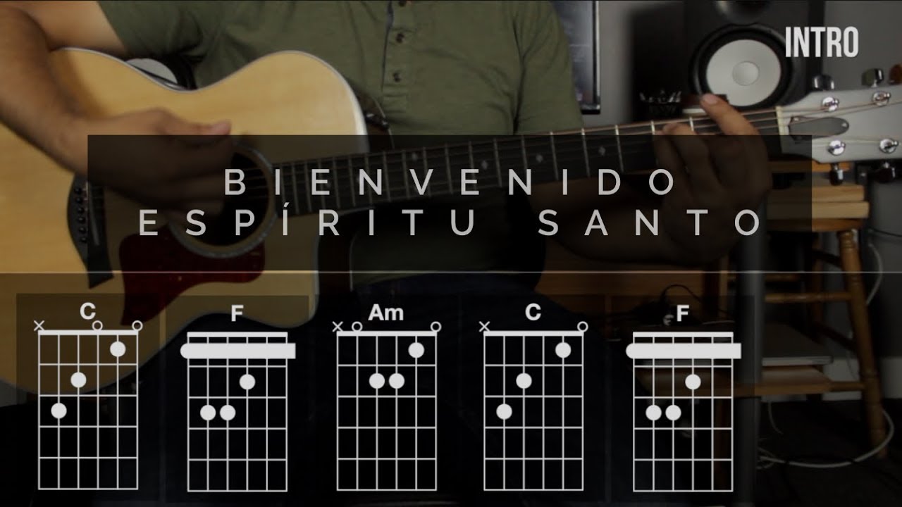 Bienvenido Espíritu Santo - Miel San Marcos/Marco Barrientos | tutorial  guitarra - YouTube