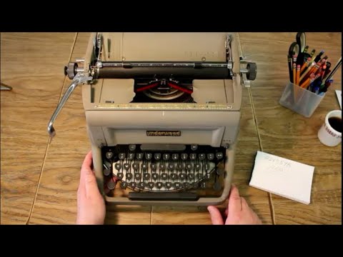 1958 Underwood Golden Touch Typewriter Review and Tour - YouTube
