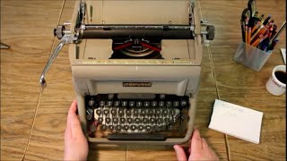 1958 Underwood Golden Touch Typewriter Review and Tour - YouTube