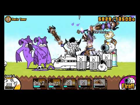 The Battle Cats - Panic Tower (No early Zombie Kill on Cadaver Bear)
