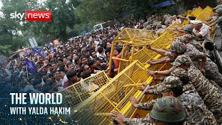 India's police clash with 'Cockroach Janta Party' youth protesters | The World with Yalda Hakim