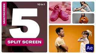 Multiscreen - 5 Split Screen | After Effects Template