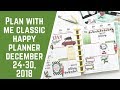 Plan with Me- Classic Happy Planner- December 24-30, 2018