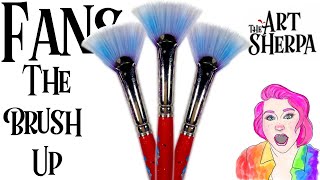 Crash Course Fan brush painting Techniques every beginner must know | The Art Sherpa