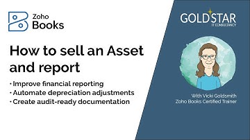 How to sell an Asset and report in Zoho Books