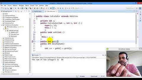 Lecture 63: Java Programming Tutorial  Inheritance Part 1 in Amharic | በአማርኛ