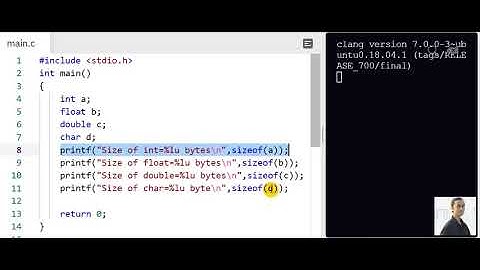 C Programming in Marathi, sizeof Operator by Dr. Pranav Patil
