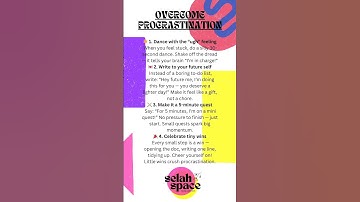 Stop Procrastinating Today! 💥 4 Fun & Heartfelt Hacks to Finally Get Things Done #Motivation #Focus