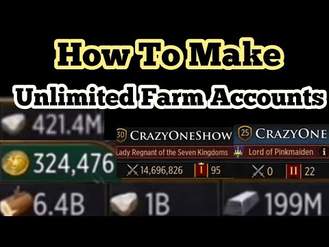Game Of Thrones Conquest Tips How to make unlimited alts and farm accounts