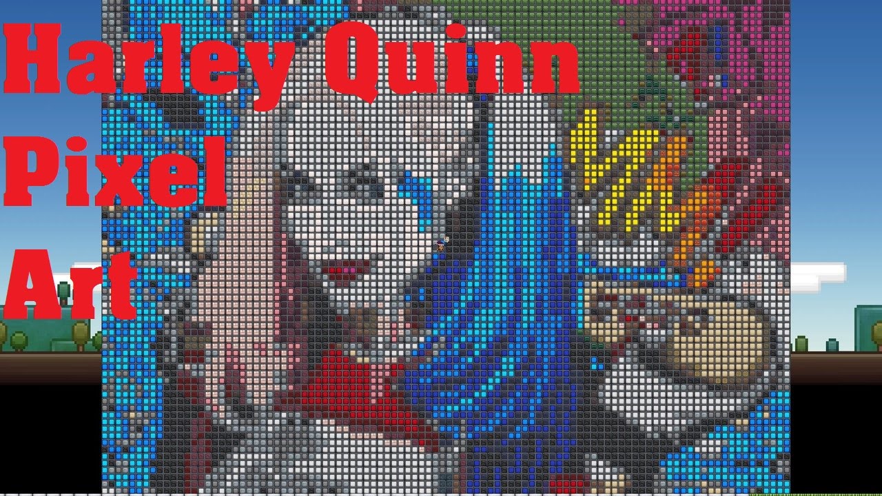 More images for pixel art harley quinn " Toggle to show grid on top of...