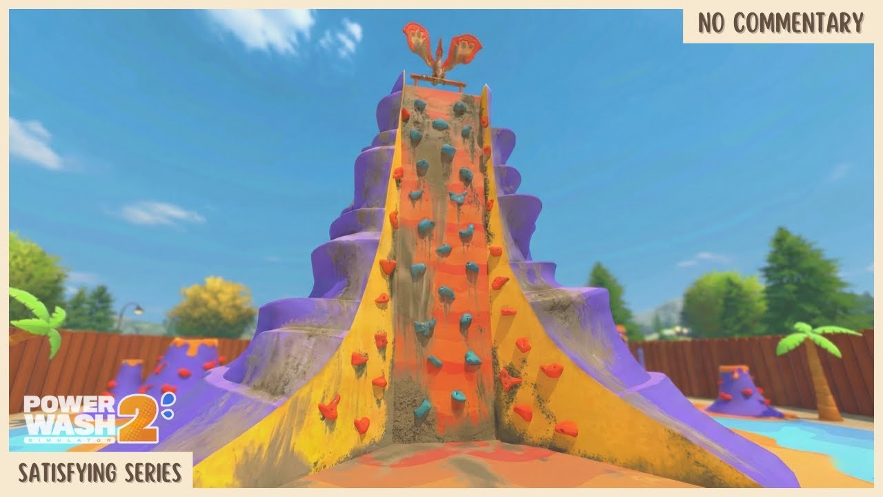 Cleaning a Dinosaur Rock Climbing Park | PowerWash Simulator 2 (No Commentary)