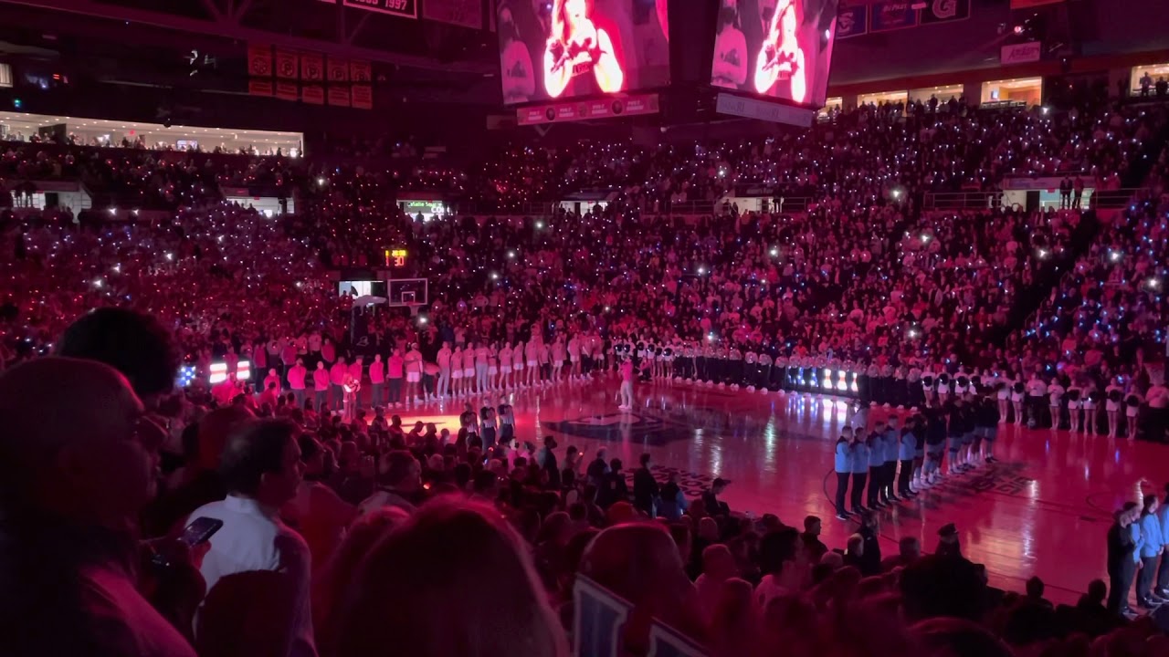 Providence College Men’s Basketball vs. Villanova Crowd Sings National Anthem YouTube