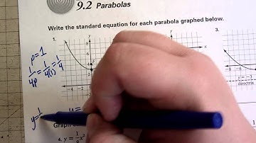 (Conics) Parabola Worksheet #1