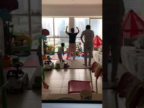 jackson yang 全家一起跳广播操