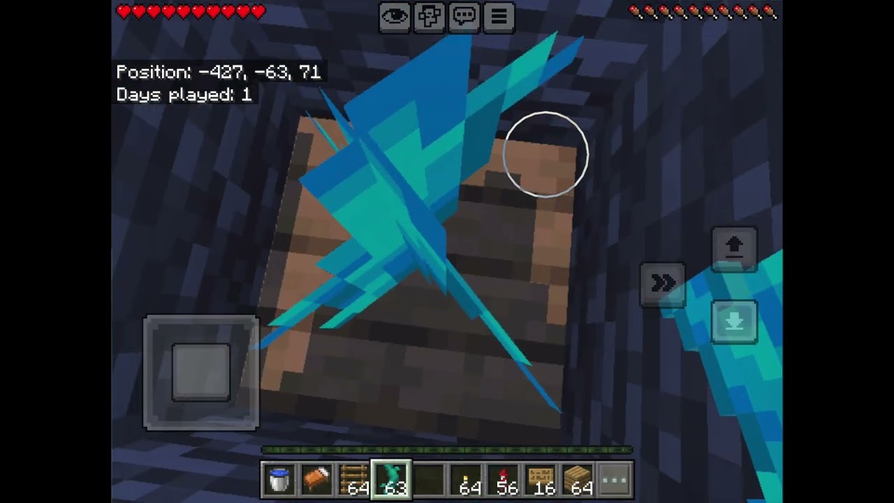 I tried as many clutches from the top of the world to bedrock in Minecraft!
