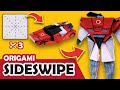 How to make a Transforming AUTOBOT Sideswipe Origami Transformer