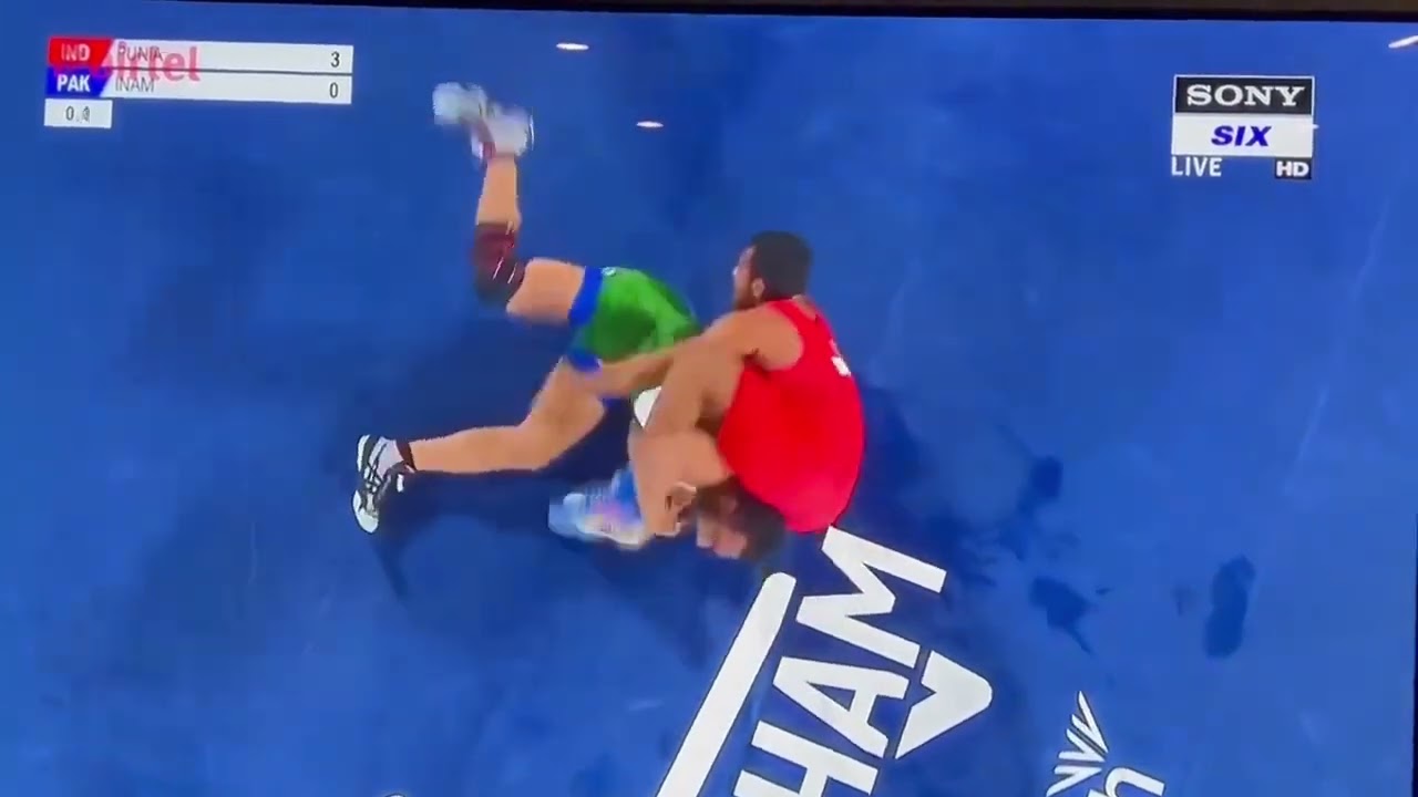 Deepak Punia won gold against Pakistans Inam🤼‍♂🇮🇳CWC 2022
