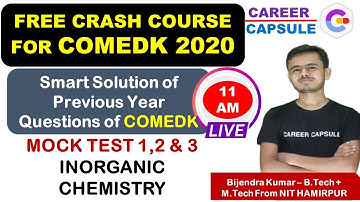 Concept and trick to solve all types acid and base problems, Questions, COMEDK 2020 CRASH COURSE