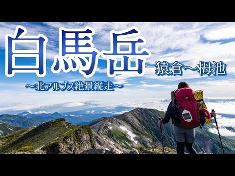 ［登山･4K］白馬岳（猿倉〜栂池）テント泊縦走！悪天候を乗り越え、北アルプスの絶景縦走路へ