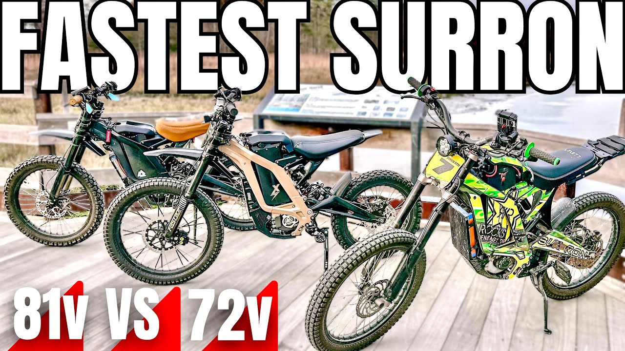 81V vs 72V Sur Ron Showdown — Who’s Got the FASTEST Electric Dirt Bike? (100 MPH)!?