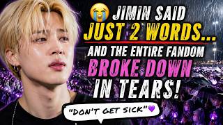 😭 Jimin Saw Army Standing In The Rain... His 2 - Word Message Left Everyone In Tears 💜🌧️