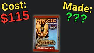 Opening an MTG Odyssey Tournament Pack from 2001