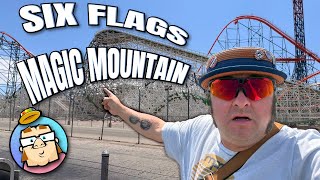 Six Flags Magic Mountain - I Rode 14 Roller Coasters in One Day - Valencia, CA