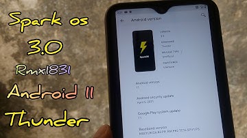 Spark Os Thunder 3.0 Android 11 FT: Realme U1 | Latest volte build for Realme u1 |