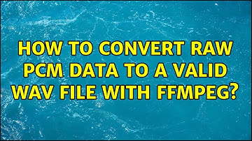 How to convert raw PCM data to a valid WAV file with ffmpeg?