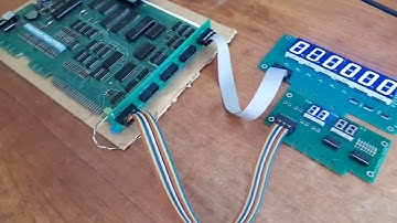 Gottlieb System 80 Pinball Bench Test with LED Displays and Diagnostic Board. PinballWiz.org