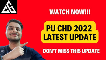 Panjab University Online exam 2022 | PU Even semester exam 2022 | PU Chandigarh Exam Update | PU CHD