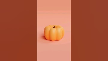 3D Pumpkin tutorial in Blender #blender3d #blendertutorial #pumpkin #shorts