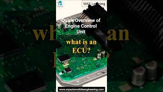 🟢 Learn About ECU Engine Control Unit || 👉Certificate course at ₹199 || #ecu #automobile #shorts
