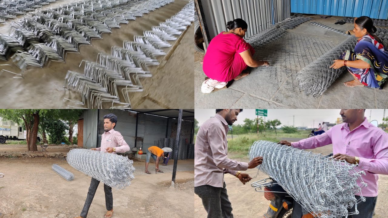 How to make a chain link fence handmade chain link fence