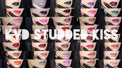 ALL 40 shades Kat Von D Studded Kiss Lipstick New Formula Swatch & Review 