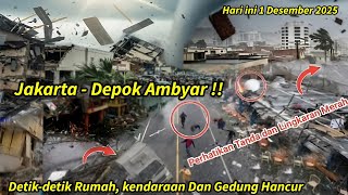 Download Lagu JAKARTA DEPOK AMBYAR!! BARU SAJA BADAI DAHSYAT, HUJAN ES \u0026 BANJIR KOTA DEPOK JAKARTA, Jakarta Badai MP3