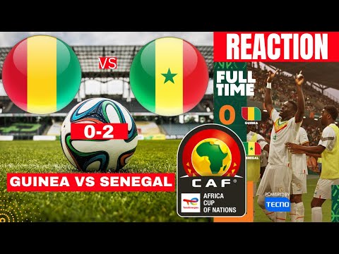Guinea vs Senegal 0-2 Live Africa Cup Nations AFCON Football Match Score Teranga Lions Highlights