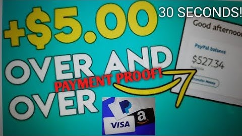 PAYMENT PROOF! How To Make $5 Over And Over Again! FREE MONEY! Free PayPal Money! Free Amazon GCs!