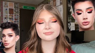 I TRIED FOLLOWING A JAMES CHARLES MAKEUP TUTORIAL! |Graywyn