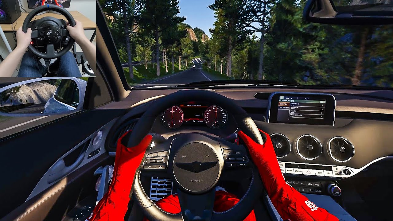 Assetto Corsa Genesis G70 3.3T [Steering Wheel Gameplay] YouTube