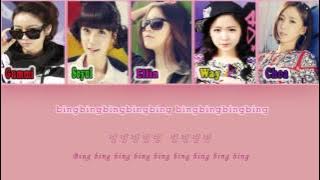 [Rom/Han/Eng] Crayon Pop - Bing Bing Lyrics