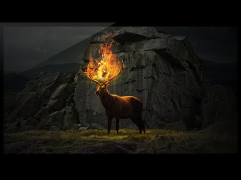 Photoshop Compositing Tutorial - Photoshop Manipulation - Create a Fantasy Flaming Deer