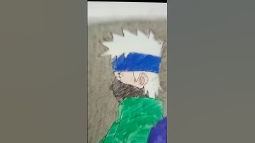 gojo and kakashi drawing tutorial #art #anime #shorts #kakashi