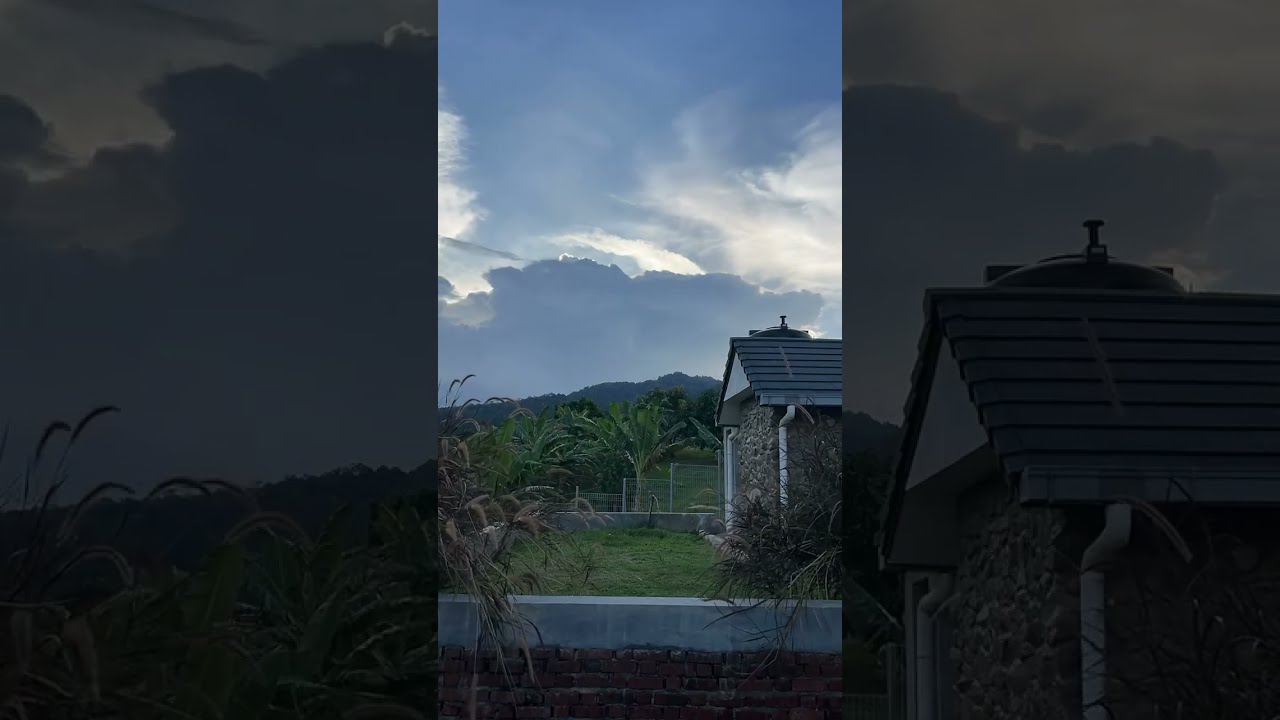 A Very Rare Scene Which Called Cloud Iridescence Spotted During Camping At Valley Hill Eco Farm 
