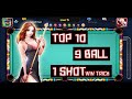 9 Ball Pool Top 10 Non Stop Winning Trick Shots 😱 8 Ball pool 9 Ball 1 Shot Win 👍